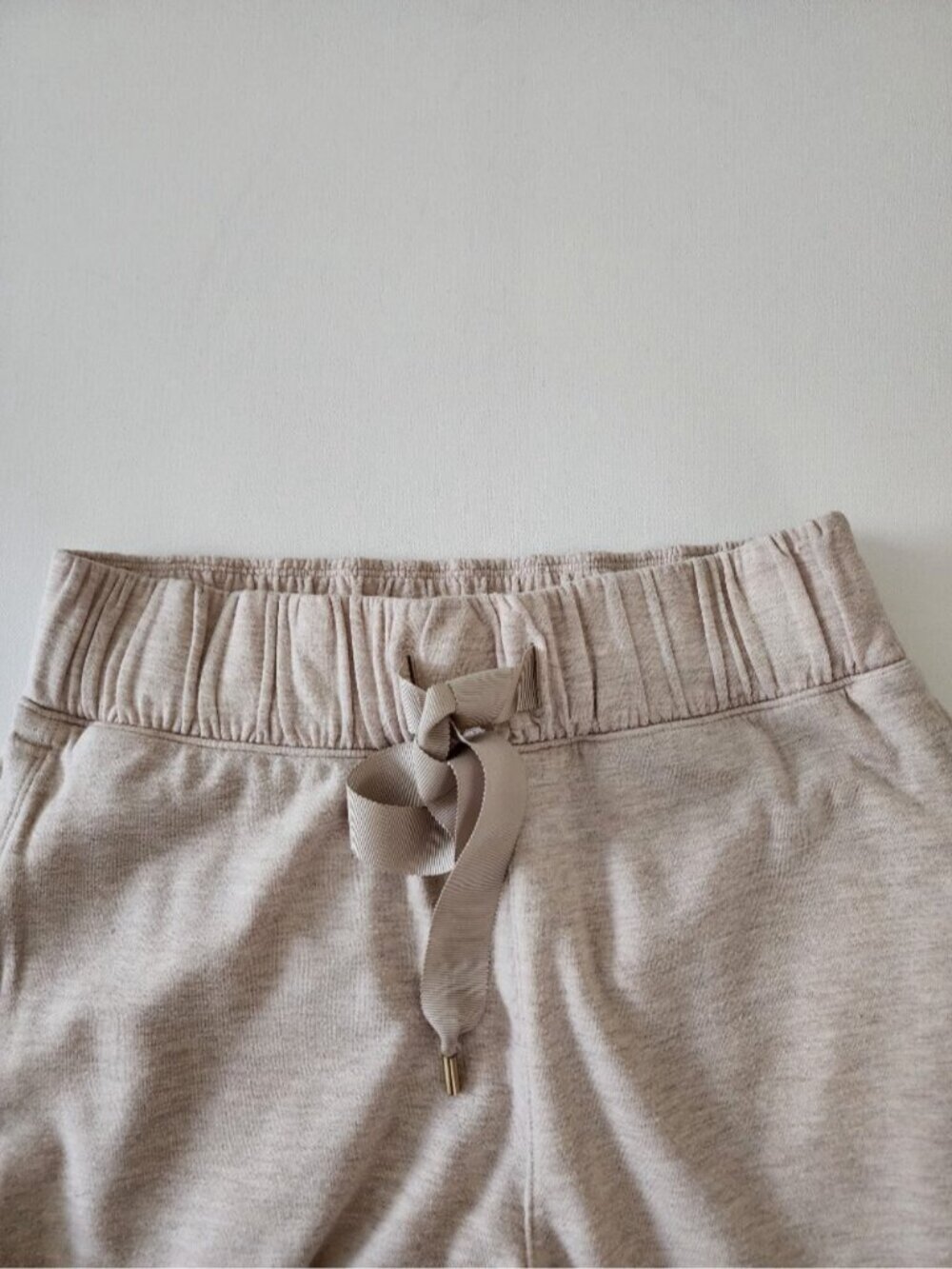 Lululemon Cream Modal French Terry Seek Stillness Wide Leg Crop - Picture 4 of 5